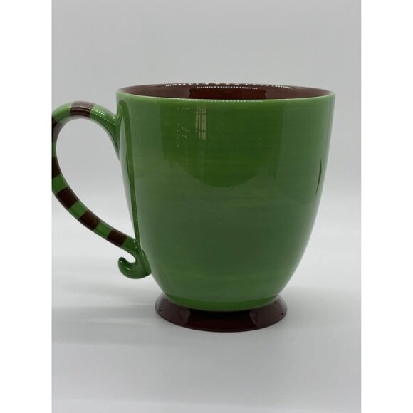 STARBUCKS COFFEE HALLOWEEN Mug Green Monster Face 18 oz Cup 2007 NEW with tag - Picture 3 of 5